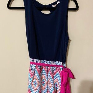 Skies are Blue Patterned Dress